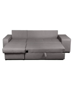 DIVANO LETTO "VIRGINIA" CON CASSETTONE E PENISOLA REVERSIBILE, 250X160X85 CM